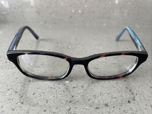Mayhem MAYO S16 Eyeglasses Frames ONLY Brown Tortoise Blue Stripe Flex 49-15-130